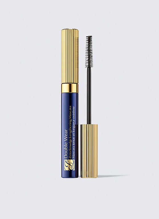 máscara de pestañas alargadora double wear zero-smudge