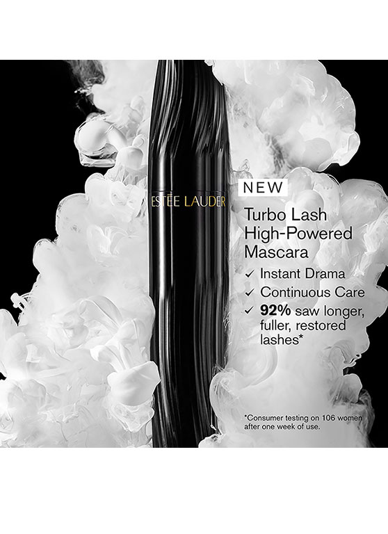 máscara de pestañas turbo lash de alto poder de volumen y longitud